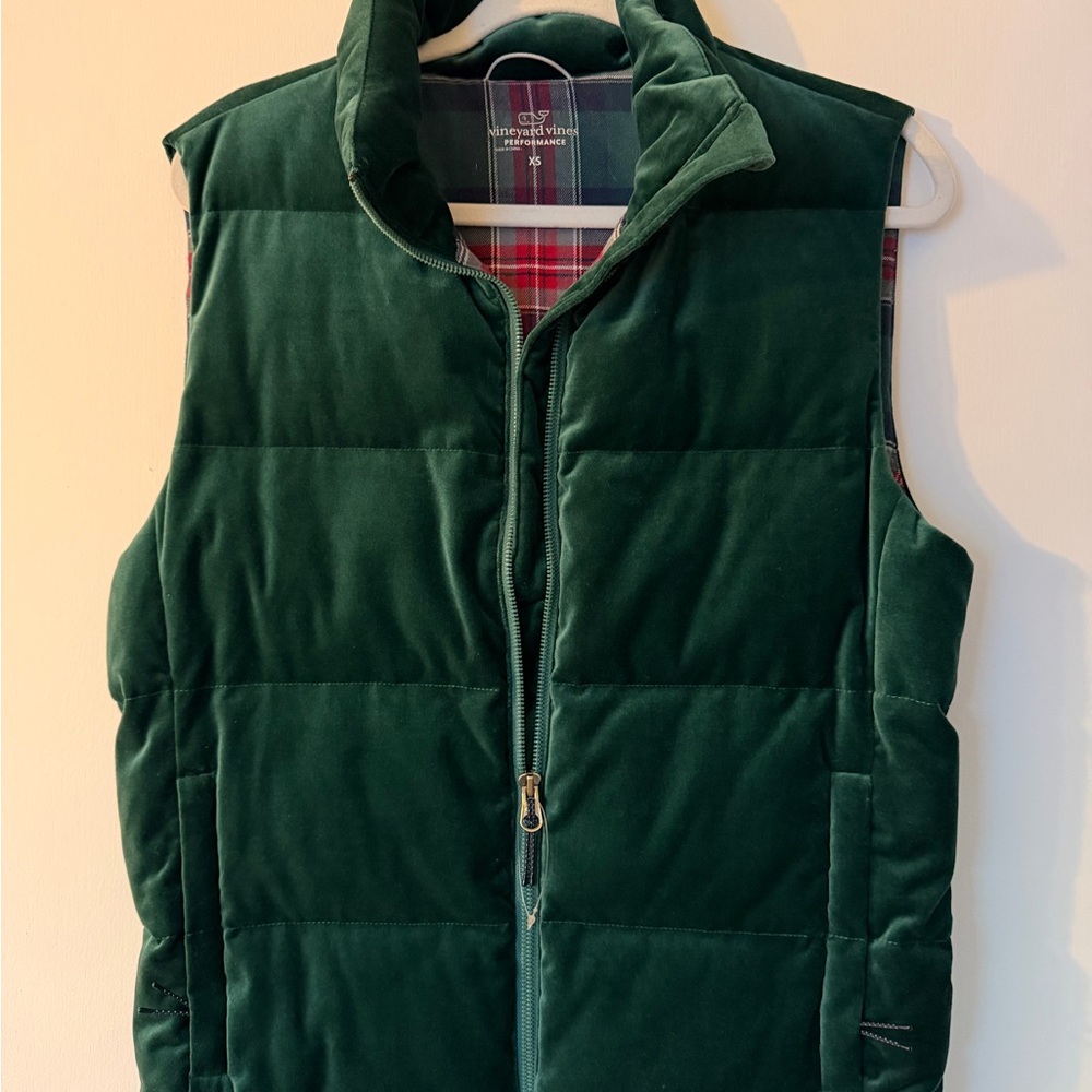 Vineyard Vines Forest Green Puffer Vest